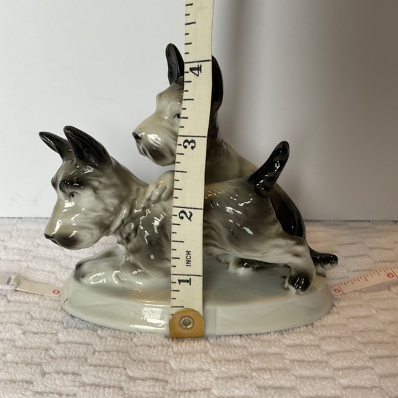 Antique Scottish Terrier - Black/White Scottie Dogs - Carl Scheidig Germany - Picture 13 of 16